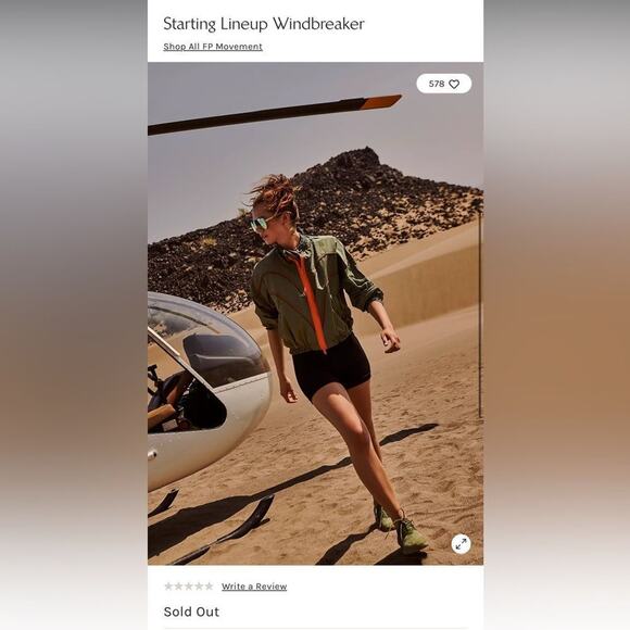 FP MOVEMENT by FREE PEOPLE Starting Lineup Windbreaker Size S New w/o Tag $170 - Picture 6 of 11